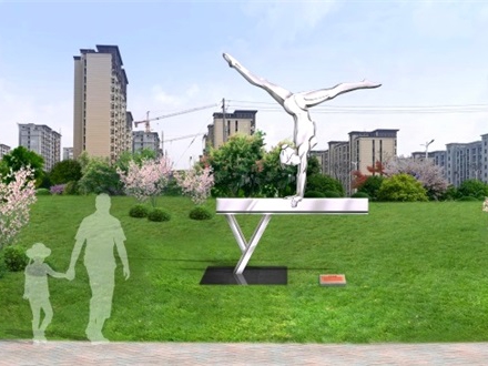 體育公園體育運動元素項目人物雕塑設計制作—體操雕塑